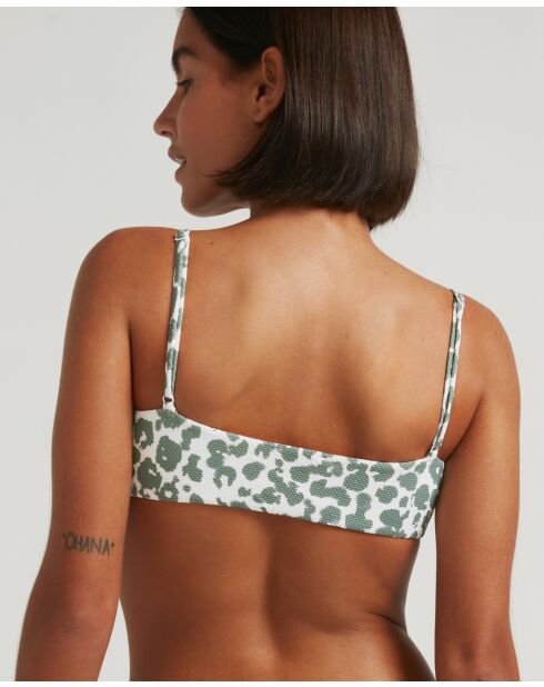 Top de bikini Khaki Soft Safari