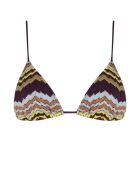 Cabana veelkleurige driehoekige bikinitop