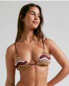 Cabana veelkleurige driehoekige bikinitop