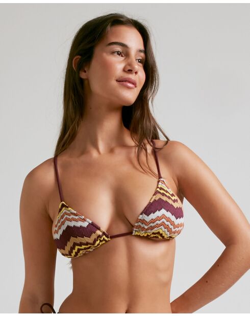 Cabana mehrfarbiges Triangel-Bikinioberteil