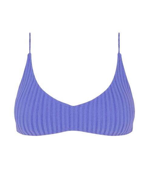 Top de bikini azul Vela Pacifico