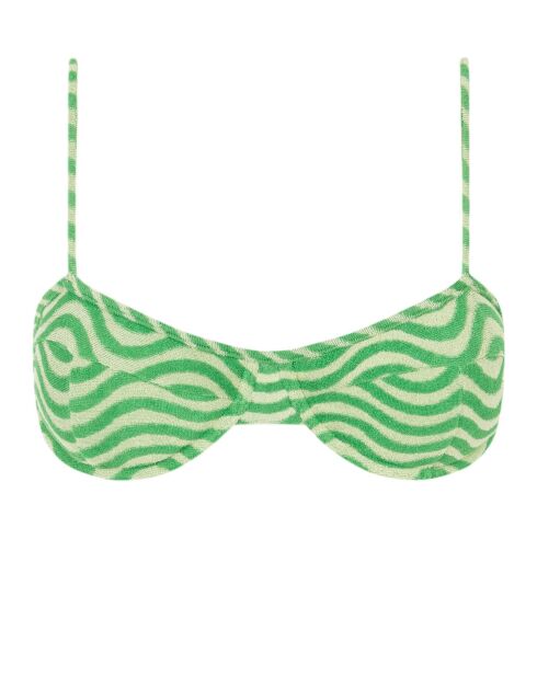 Grünes Balconette Samba-Bikinioberteil