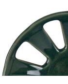 Organischer Becher mit smaragdgrünem Herzmuster - 23 x 5,5 cm