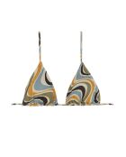 Top de bikini multicolor Mystic Triangle
