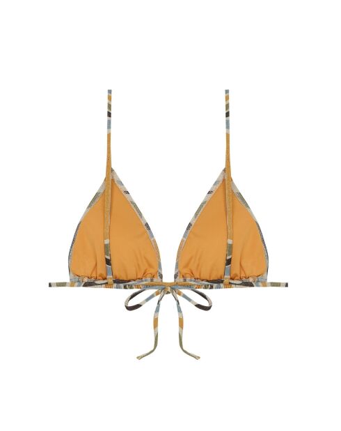 Veelkleurige Mystic triangel-bikinitop