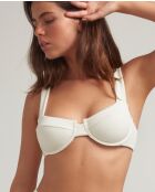 Ecru bikinitop met balkonet