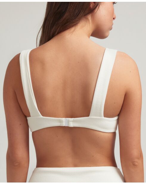 Ecru bikinitop met balkonet