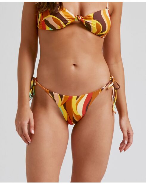 Braguita de bikini clásica multicolor Fuego Bow