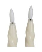 Very LED-Kerze x 2 x Candel, elfenbeinfarben