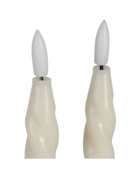 Very LED-Kerze x 2 x Candel, elfenbeinfarben