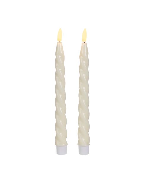 Very LED-Kerze x 2 x Candel, elfenbeinfarben