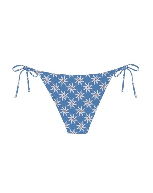 Braguita de bikini clásica con lazo de magnolia azul