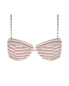 Panamera balconnet bikinitop met ecru print