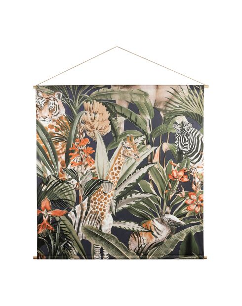 Mehrfarbige Leinwand Savannah - 154 x 154 cm