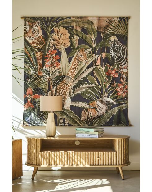 Mehrfarbige Leinwand Savannah - 154 x 154 cm