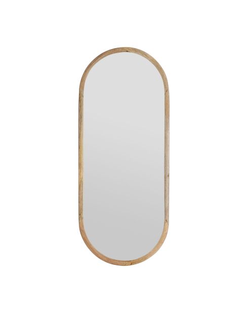 Hervea natürlicher ovaler Spiegel - 49 x 119 cm