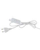 Weiße zylindrische Lampe Palmea - 11 x 24 cm