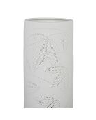 Weiße zylindrische Lampe Palmea - 11 x 24 cm
