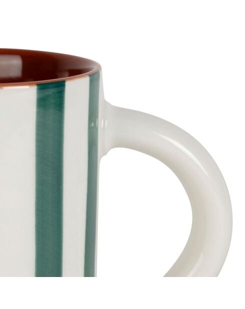 Alaria Becher in Weiß und Smaragd - 40 cl