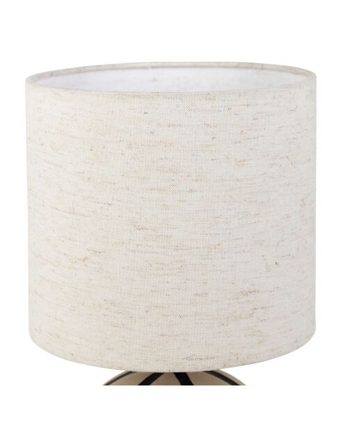 Lamp Paese bruin en zwart - 18 x 34 cm