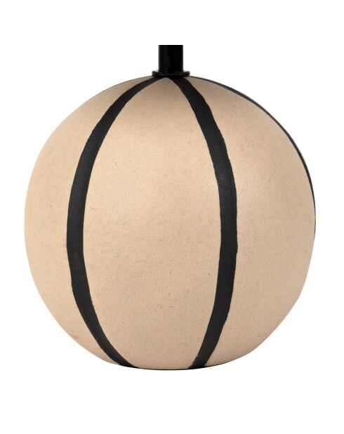 Lamp Paese bruin en zwart - 18 x 34 cm