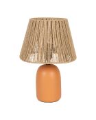 Mate Nira lamp van terracotta en natuurlijk - 22 x 32 cm