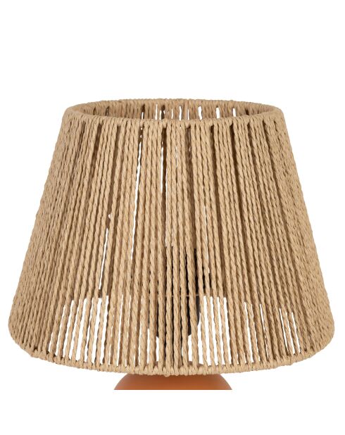 Mate Nira Lampe aus Terrakotta und Natur - 22 x 32 cm