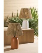 Mate Nira lamp van terracotta en natuurlijk - 22 x 32 cm
