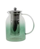 Funky groene theepot met filter - 1,5 L
