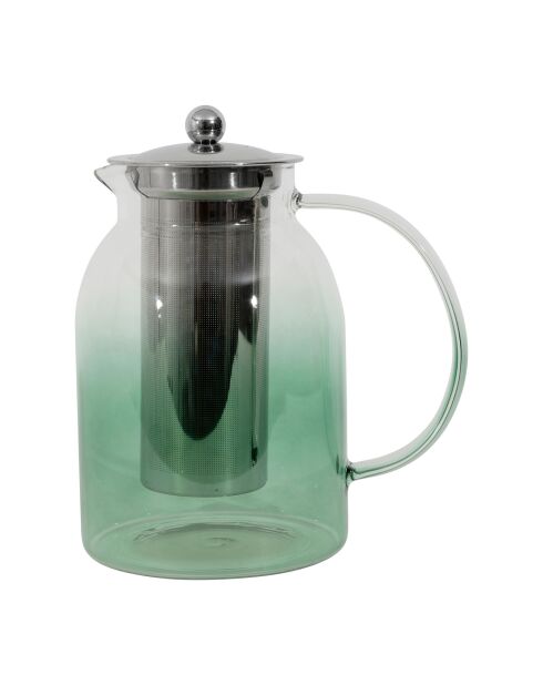Funky groene theepot met filter - 1,5 L