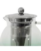 Funky groene theepot met filter - 1,5 L