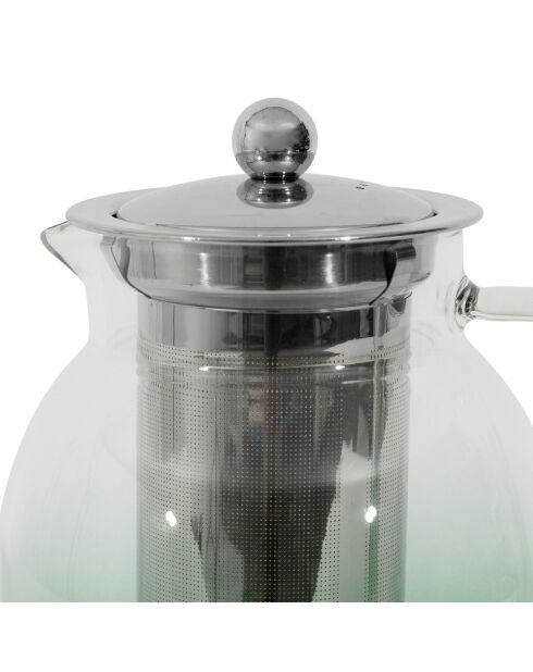 Funky groene theepot met filter - 1,5 L