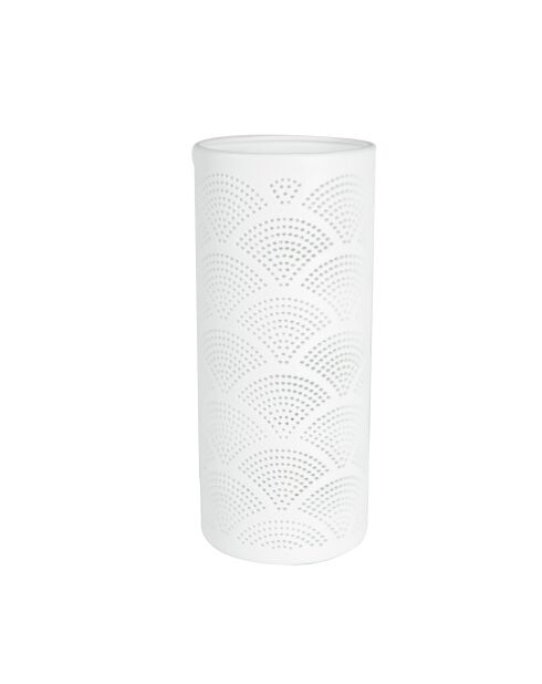 Lámpara cilíndrica Manda GM de porcelana