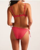 Braguita de bikini clásica con lazo rojo cereza