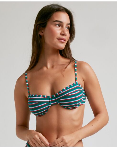 Grünes Coyote Balconette Top