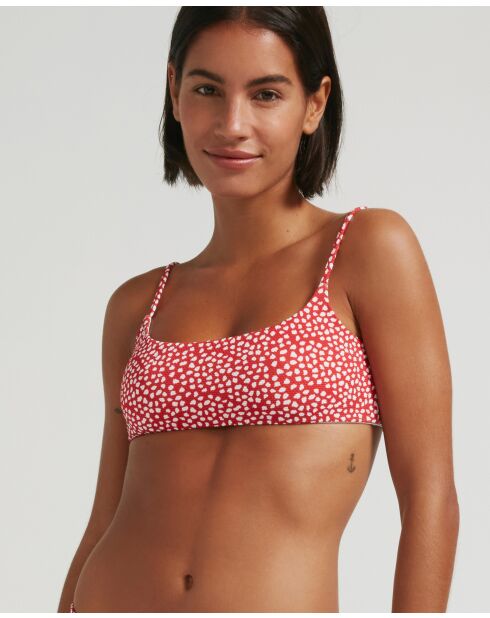 Wassermelonenrotes weiches Bikinioberteil