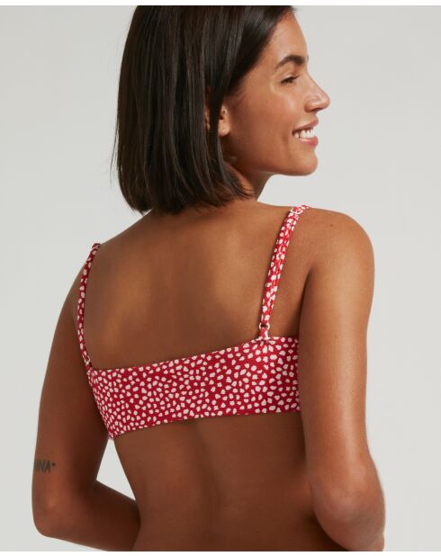 Wassermelonenrotes weiches Bikinioberteil