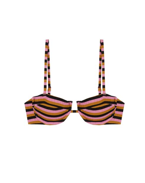 Haut de bikini balconnet Butterfly multicolore