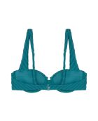 Blaues Balconette-Bikinioberteil