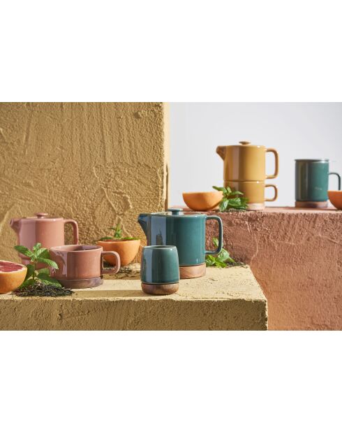 Nordika smaragdgroene theepot met filter - 70 cl