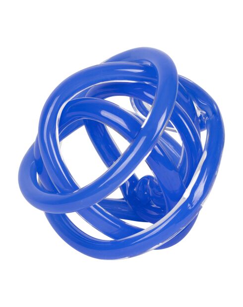 Décoration nœud Lumi indigo - 19  x  18,5 cm