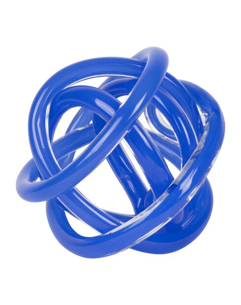 Décoration nœud Lumi indigo - 19  x  18,5 cm