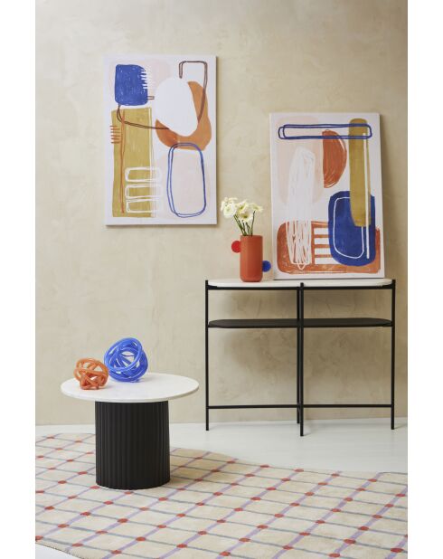 Décoration nœud Lumi indigo - 19  x  18,5 cm