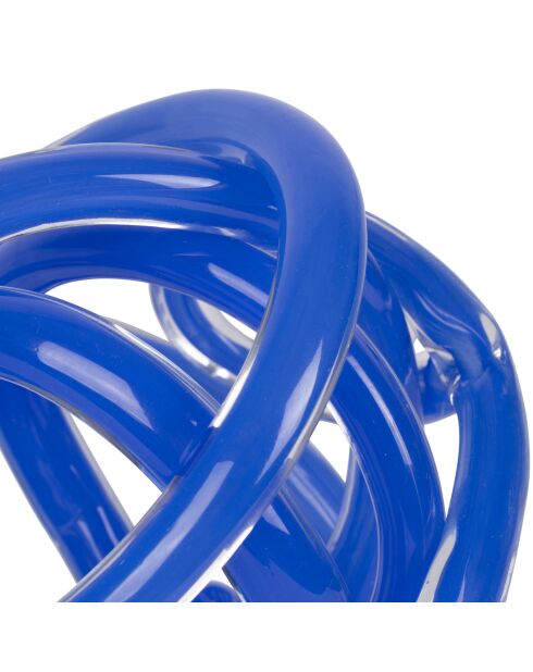 Décoration nœud Lumi indigo - 19  x  18,5 cm