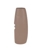 Vase  x 2 Face Terra et beige - H: 30 cm