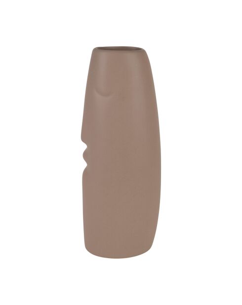 Vase  x 2 Face Terra et beige - H: 30 cm
