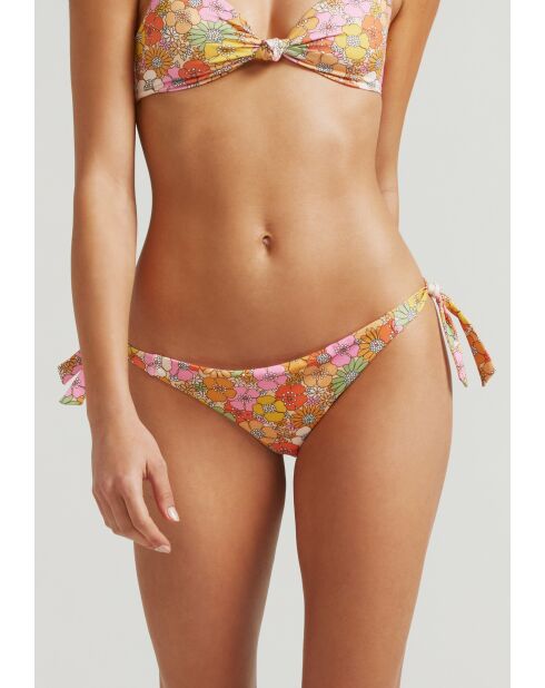 Braguitas de bikini con lazo clásico multicolor Flower Fever