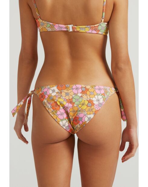 Braguitas de bikini con lazo clásico multicolor Flower Fever
