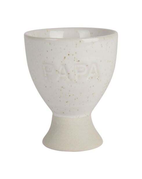 Papa family eierdopje ecru - H6 cm