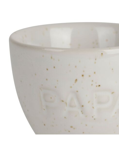 Papa family eierdopje ecru - H6 cm